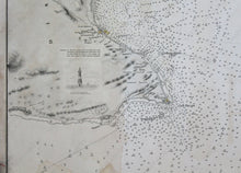Load image into Gallery viewer, 1869 - South Africa Algoa Bay Antique Chart Genuine Nautical