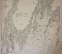 Load image into Gallery viewer, 1878 - Maine Damariscotta And Medomak Rivers Antique Chart Genuine Nautical