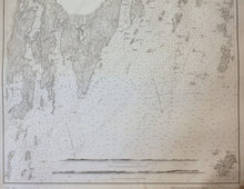 Load image into Gallery viewer, 1878 - Maine Damariscotta And Medomak Rivers Antique Chart Genuine Nautical