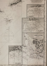 Load image into Gallery viewer, 1876 - Guadeloupe Antique Chart Genuine Nautical