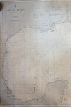 Load image into Gallery viewer, 1905 - Gulf Of Mexico (Yucatan To Florida) Antique Chart Genuine Nautical