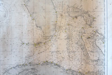 Load image into Gallery viewer, 1905 - Gulf Of Mexico (Yucatan To Florida) Antique Chart Genuine Nautical