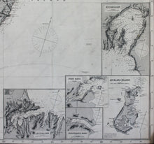 Load image into Gallery viewer, 1872 - Western Pacific Antique Chart Genuine Nautical