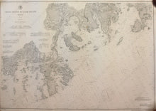 Load image into Gallery viewer, Genuine-Antique-Nautical-Chart-Cross-Island-to-Nash-Island--1891-U-S-Coast-and-Geodetic-Survey--Maps-Of-Antiquity