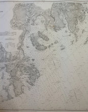Load image into Gallery viewer, 1891 - Maine Cross Island To Nash Antique Chart Genuine Nautical