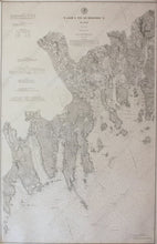 Load image into Gallery viewer, Genuine-Antique-Nautical-Chart-Nash-Island-to-Schoodic-Island--1888-U-S-Coast-and-Geodetic-Survey--Maps-Of-Antiquity