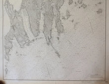 Load image into Gallery viewer, 1888 - Maine Nash Island To Schoodic Antique Chart Genuine Nautical