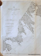 Load image into Gallery viewer, Antique black and white chart of the northern portion of Buzzards Bay