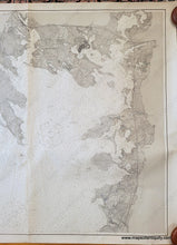 Load image into Gallery viewer, Antique black and white chart of the northern portion of Buzzards Bay