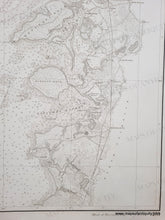 Load image into Gallery viewer, Falmouth Islands detail. Black and white chart showing Buzzards Bay with the beginnings of the Cape Cod Canal. Includes some topographic details along the coast.