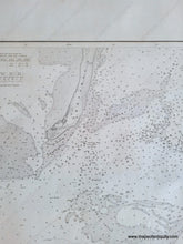 Load image into Gallery viewer, Monomoy - Antique black and white sailing chart showing the waters between CHatham and Nantucket with navigational information