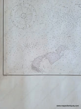 Load image into Gallery viewer, Great Point Nantucket - Antique black and white sailing chart showing the waters between CHatham and Nantucket with navigational information