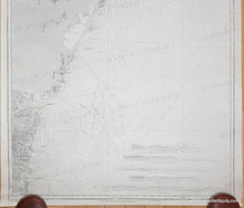 Load image into Gallery viewer, 1883 - East Coast of Australia New South Wales Port Jackson to Port Stephens - Genuine Antique Chart