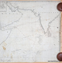 Load image into Gallery viewer, 1845 - Indian Ocean, from the Cape of Good Hope to Calcutta including the Red Sea and Persian Gulf - Antique Chart