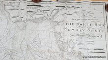 Load image into Gallery viewer, 1807 - A New an Improved Chart of the North Sea or the German Ocean Constructed on Mercator's Projection - Genuine Antique Chart