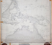 Load image into Gallery viewer, 1857 - Pacific Ocean - Genuine Antique Chart