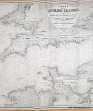 Load image into Gallery viewer, 1879 - Chart of the English Channel, the Bristol, and part of the St. George's Channels including the South and South west Coasts of Ireland - Genuine Antique Chart
