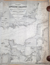 Load image into Gallery viewer, 1879 - Chart of the English Channel, the Bristol, and part of the St. George's Channels including the South and South west Coasts of Ireland - Genuine Antique Chart