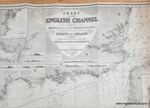 Load image into Gallery viewer, 1879 - Chart of the English Channel, the Bristol, and part of the St. George's Channels including the South and South west Coasts of Ireland - Genuine Antique Chart