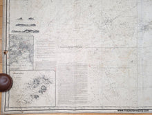 Load image into Gallery viewer, 1879 - Chart of the English Channel, the Bristol, and part of the St. George's Channels including the South and South west Coasts of Ireland - Genuine Antique Chart