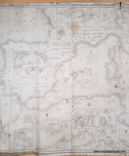 Load image into Gallery viewer, 1856 - Untitled Chart of the Mediterranean Ocean, from the Atlantic to Italy - Genuine Antique Chart