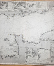 Load image into Gallery viewer, 1876 - English Channel - Genuine Antique Chart