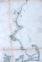 Load image into Gallery viewer, 1865 - Northeast Coast United States Survey Sketch A Shewing The Progress Of In Section No. 1 From
