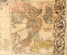 Load image into Gallery viewer, 1862 - Colton’s New Steel Plate Map Of England Antique Hand-Colored Genuine Wall On Rods