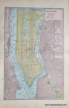 Load image into Gallery viewer, Antique-Printed-Color-Map-Manhattan-Brooklyn-Greater-New-York-North-America-Northeast-General-New-England-1903-Cram-Maps-Of-Antiquity