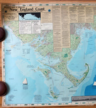 Load image into Gallery viewer, 1981 - Explorer’s Map And Directory Of The New England Coast Vintage Laminated