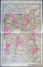 Load image into Gallery viewer, Antique-Map-Double-sided-sheet-with-multiple-maps:-Centerfold---Tunison's-Vermont-and-New-Hampshire;-versos:-Tunison's-Maine-/-Presidents-of-the-US-United-States-New-England-1888-Tunison-Maps-Of-Antiquity-1800s-19th-century