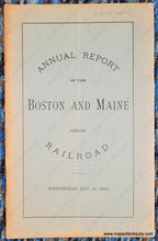 Load image into Gallery viewer, 1896 - Boston And Maine Railroad Controlled Lines- Antique Map Genuine Book With