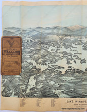 Load image into Gallery viewer, Genuine-Antique-Bird's-Eye-View-Map-Lake-Winnipesaukee-Mount-Washington-New-Hampshire-NH-United-States-Northeast-1909-Walker-Maps-Of-Antiquity