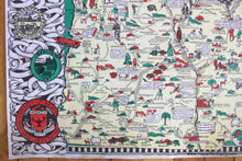 Load image into Gallery viewer, 1926 - Map Of The State New Hampshire Antique Pictorial Genuine Printed-Color