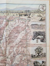 Load image into Gallery viewer, 1937 - The White Mountains Of New Hampshire Antique Map Genuine