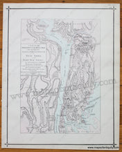 Load image into Gallery viewer, 1876 - Outline Map Of Bergen County & On Reverse Side:a Plan The Operations Kings Army Under