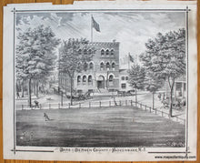 Load image into Gallery viewer, 1876 - Part Of Hackensack (Nj) Antique Map Genuine Hand-Colored And Engravings