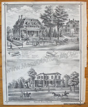 Load image into Gallery viewer, 1876 - Part Of Hackensack (Nj) Antique Map Genuine Hand-Colored And Engravings