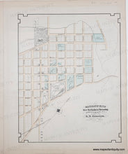 Load image into Gallery viewer, 1876 - Fairmount (NJ) now part of Hackensack - Antique Illustrations with Map