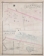 Load image into Gallery viewer, 1876 - Part of Englewood Township with Teaneck, Highland, Floraville and Walton (NJ) - Antique Map