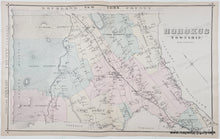 Load image into Gallery viewer, Antique Map with original hand-coloring in tones of yellow, green, pink.