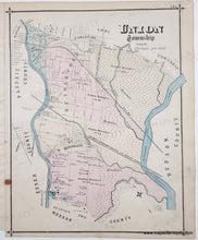 Load image into Gallery viewer, 1876 - Rutherford (detailed section) Union Township (now Lyndhurst) and Carlstadt (NJ) - Antique Map