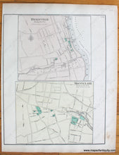 Load image into Gallery viewer, 1872 - City Of Bayonne And Township Greenville Antique Map Genuine Hand-Colored