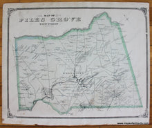 Load image into Gallery viewer, Map-of-Piles-Grove-Township-New-Jersey-NJ-Antique-Map-1876-Everts-Stewart-Maps-of-Antiquity-1870s-1800s-19th-century