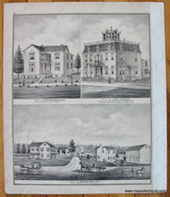 Load image into Gallery viewer, 1876 - Map Of Mannington Township Pittsgrove (Nj) Antique Genuine Hand-Colored