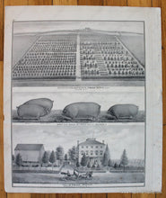 Load image into Gallery viewer, 1876 - Map Of Upper Penns Neck Verso: Quinton Township (Nj) Antique Genuine Hand-Colored