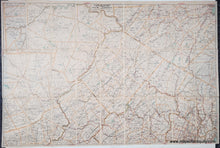 Load image into Gallery viewer, Antique map of Northern New Jersey with roads and topographical details. Original color of red yellow and blue.