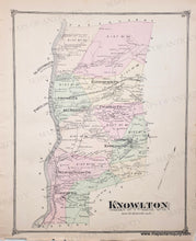 Load image into Gallery viewer, Genuine-Antique-Map-Knowlton-Warren-Co-NJ---parts-of-Knowlton-and-Blairstown-Warren-Co-NJ--1874-Beers-Maps-Of-Antiquity