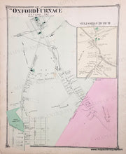Load image into Gallery viewer, 1874 - Oxford (Warren Co. NJ) - Genuine Antique Map