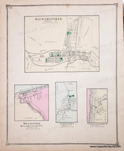 Load image into Gallery viewer, 1874 - Lopatcong & Greenwich (Warren Co. NJ) - Genuine Antique Map